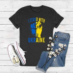i stand with ukraine shirt, support ukraine t-shirt, ukrainian flag shirt,  anti putin t-shirt, support ukraine tee, ukr