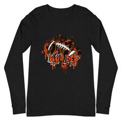 unisex long sleeve tee, short sleeve t-shirt, who dey t shirt, joe brr, joe burrow, cincinnati bengals shirt, burr-oh, b