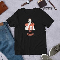 joe burrow cincinnati bengals cigar t-shirt
