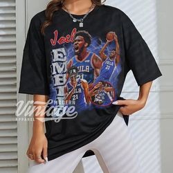joel embid basketball shirt, classic 90s graphic tee, unisex, vintage bootleg, gift, retro
