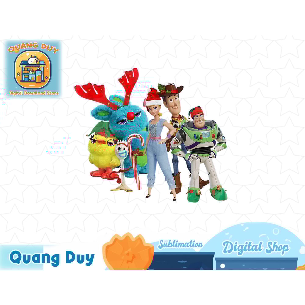 Disney PIXAR Toy Story 4 Characters Holiday T-Shirt copy.jpg
