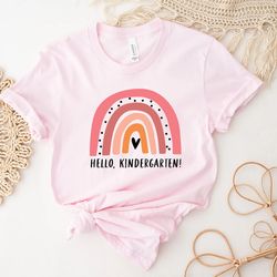 kindergarten teacher shirt, teacher gift ideas, rainbow shirt, back to school, rainbow teacher shirt, kindergarten shirt