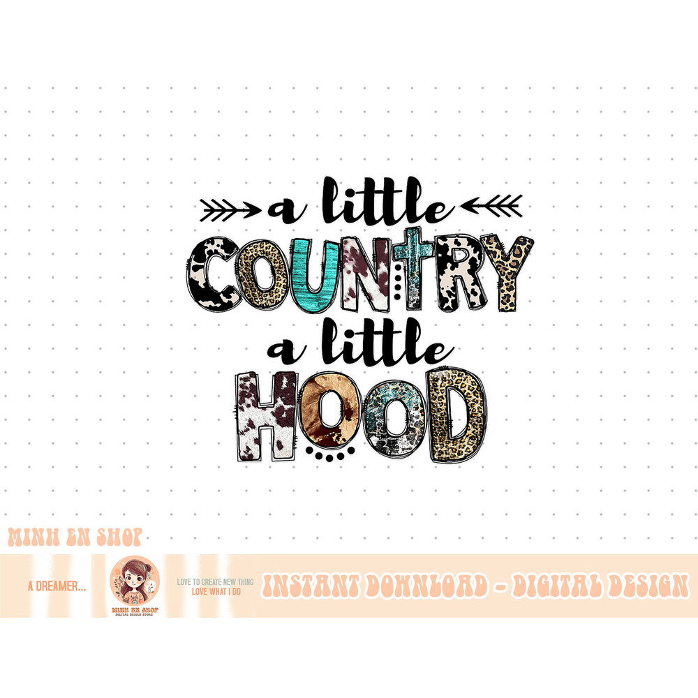A Little Country A Little Hood Cowhide Western Leopard T-Shirt copy.jpg