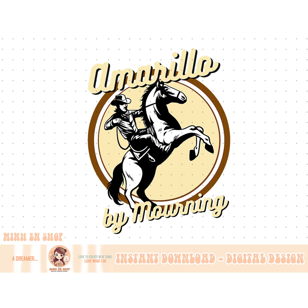 Amarillo By Morning bucking horse western retro vintage T-Shirt copy.jpg