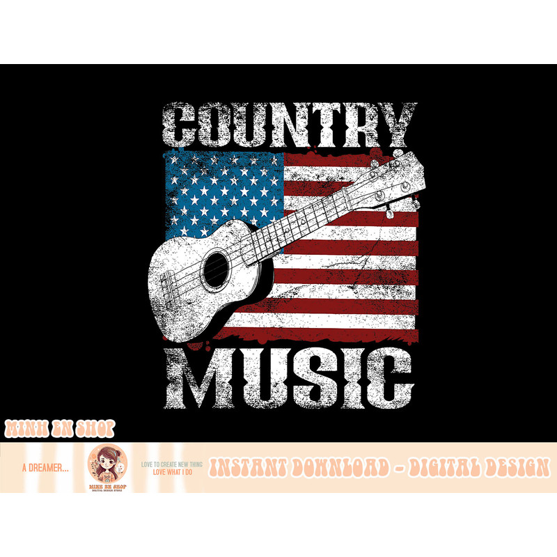 American Flag Guitar Player Funny Country Music Lover T-Shirt copy.jpg