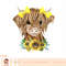 Baby Highland Cow Sunflower Western Country Heifer Cattles Pullover Hoodie copy.jpg