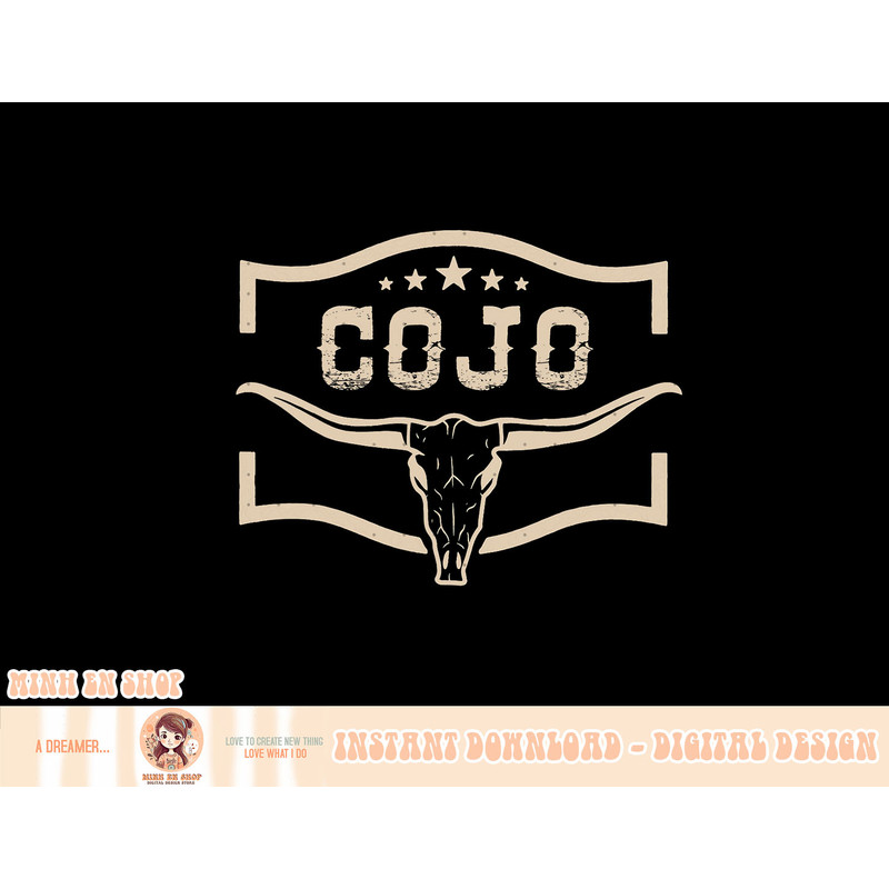 Cojo Country Music Cow Skull, Western Skull T-Shirt copy.jpg