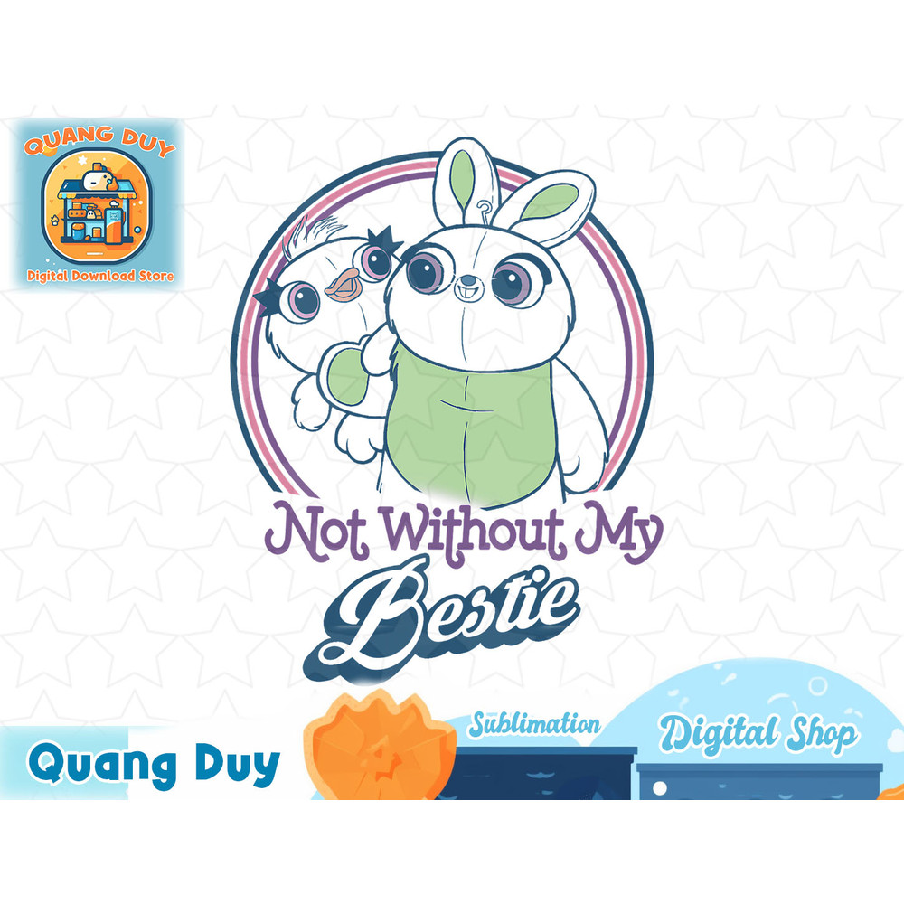 Disney Pixar Toy Story 4 Ducky & Bunny My Bestie Poster T-Shirt.jpg