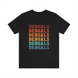 cincinnati bengals echo shirt- multiple colors- vintage- unisex jersey short sleeve tee