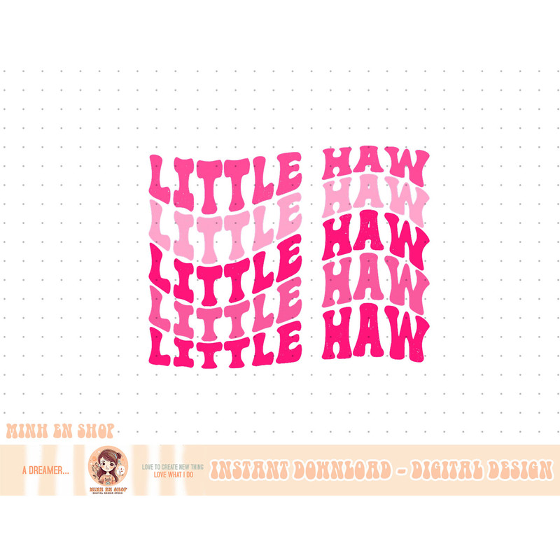 Country Western Theme Sorority Reveal Little Haw Cowgirl T-Shirt copy.jpg