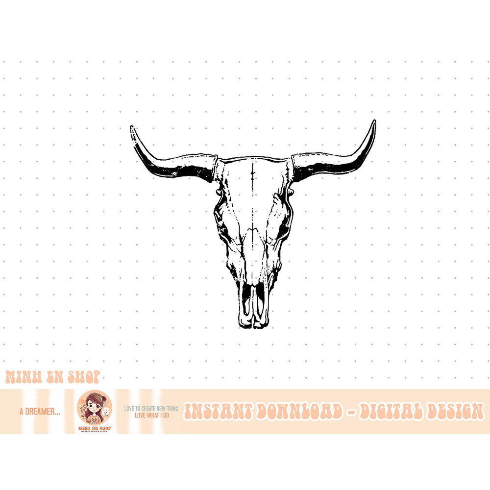 Cow Skull Western Funny Cow Girl Farmer Gift T-Shirt copy.jpg