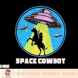 cowboy alien spaceship abduction vintage distressed western png
