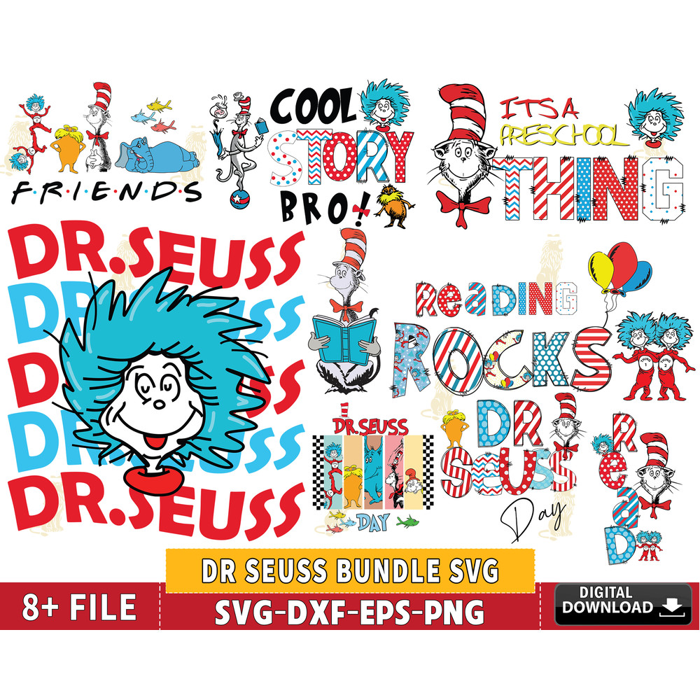 dr seuss Bundle SVG, 8 file Dr. seuss Retro, Dr.seuss book svg, Dr. seuss svg (1).jpg