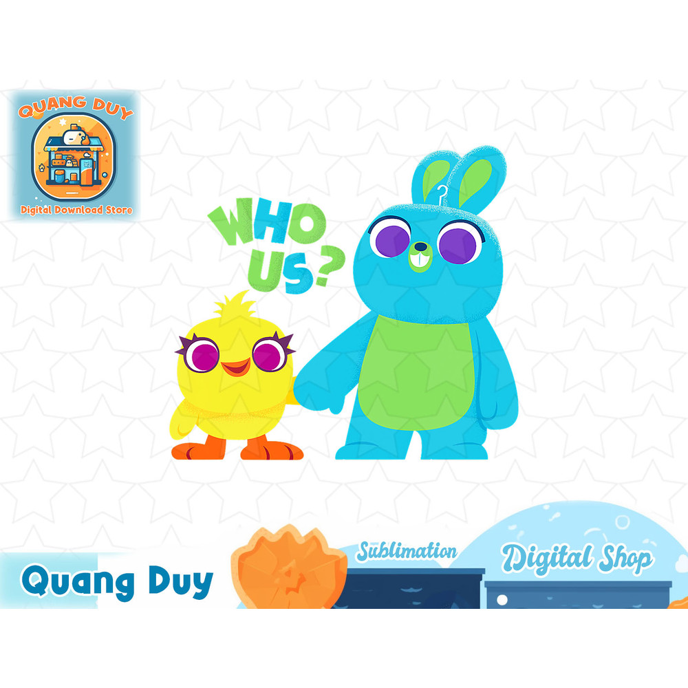 Disney Pixar Toy Story 4 Ducky and Bunny Who Us T-Shirt copy.jpg