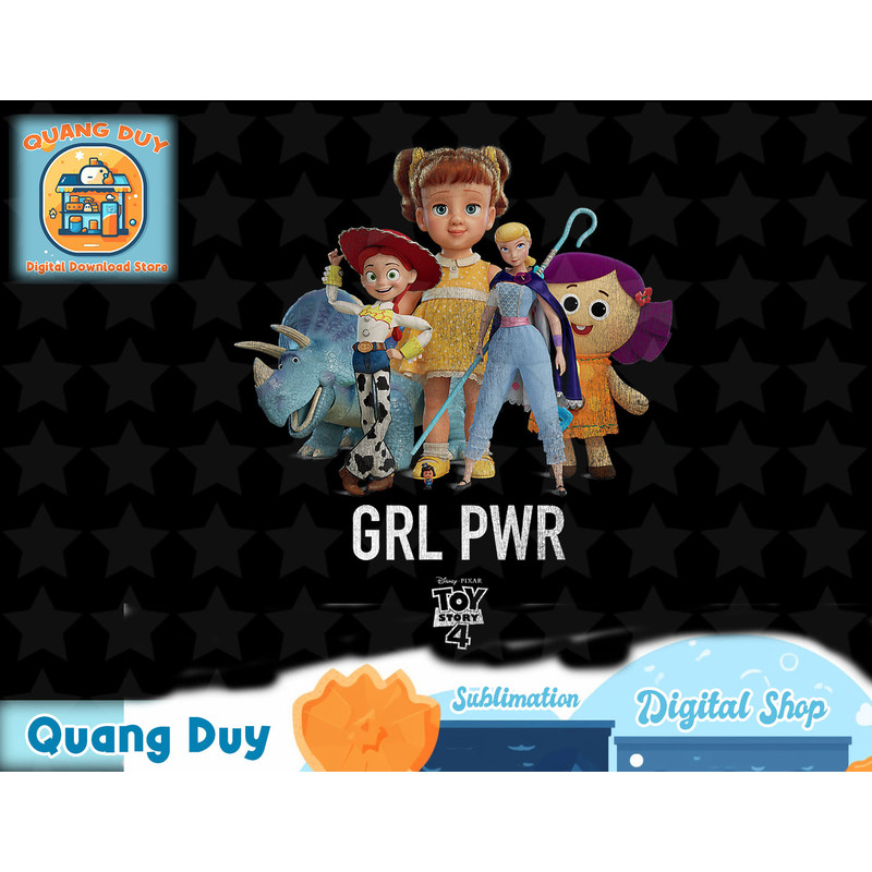 Disney PIXAR Toy Story 4 GRL PWR Distressed T-Shirt copy.jpg