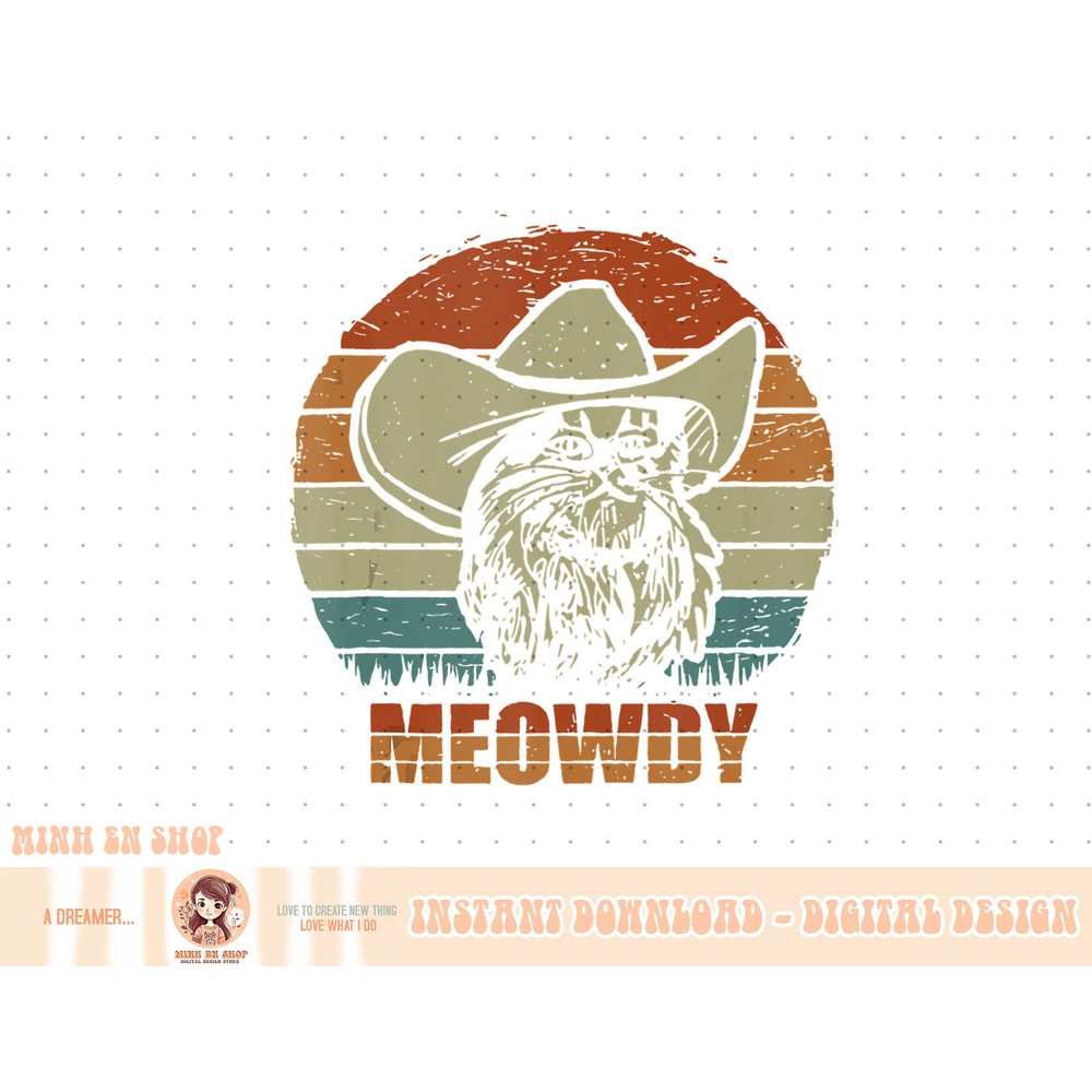 Funny Retro Cat Cowboy Meowdy Western Country Cat Lovers Tank Top copy.jpg