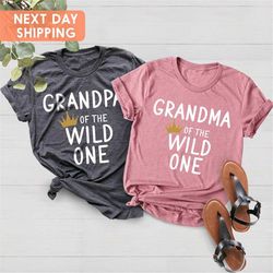 Grandpa Shirt, Grandma Shirt Grandpa And Grandma Of The Wild One, Grandpa Grandson Shirt, Grandma Granddaughter Shirt, M