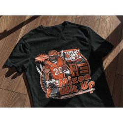 joe mixon (bengals) fake craft beer label t-shirt