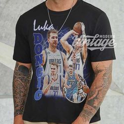 luka doncic basketball shirt, classic 90s graphic tee, unisex, vintage bootleg, gift, retro