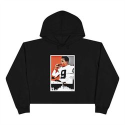 joe burrow cincinnati bengals women's cropped hoodie number one pick 1 9