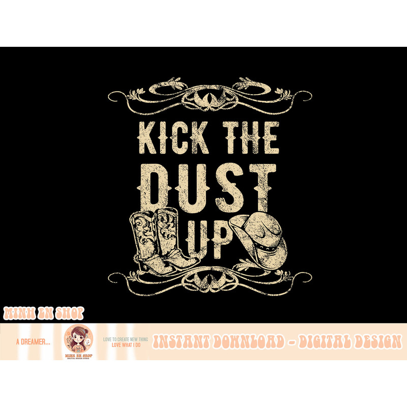 Kick The Dust Up Cowboy Cowgirl Western Tank Top copy.jpg