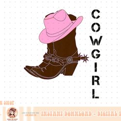 kids cowgirl western t-shirt boots hat spurs girls youth child png