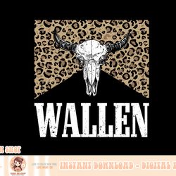 leopard wallen western cow skull shirt merch cute outfit png