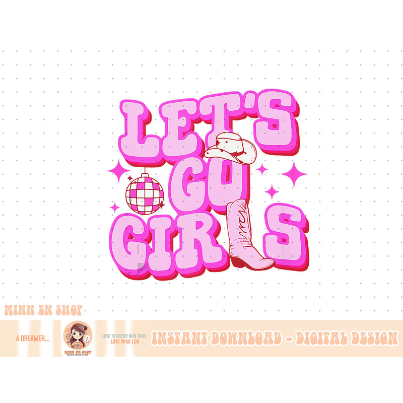 Let's Go Girls Cowgirls Hat Boots Country Western Cowgirl Tank Top copy.jpg