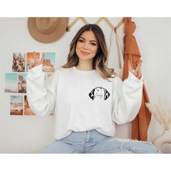 custom dog ears sweatshirt, new dog owner sweatshirt, pet lover, xmas gift, dog mom sweatshirt, dog people sweatshirt, d