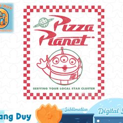 disney pixar toy story alien pizza planet box art t-shirt copy