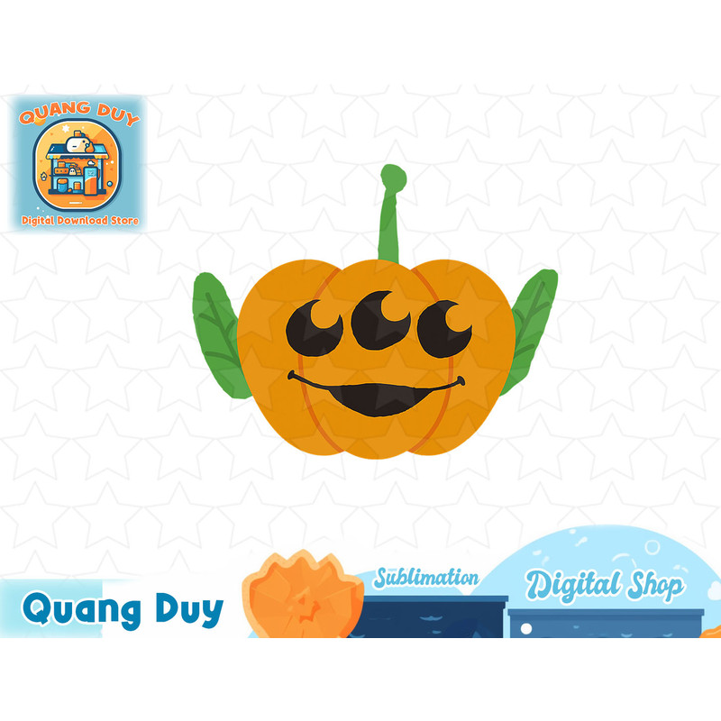 Disney Pixar Toy Story Alien Pumpkin Head Halloween T-Shirt copy.jpg