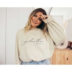 god mother sweatshirt, custom god mother shirt, god mother gift,godmother proposal crewneck, godmother proposal sweatshi