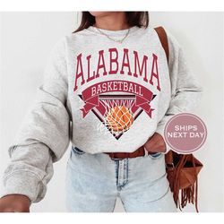 alabama sweatshirt - alabama basketball sweatshirt - tuscaloosa alabama crewneck - retro alabama sweatshirt - college ba