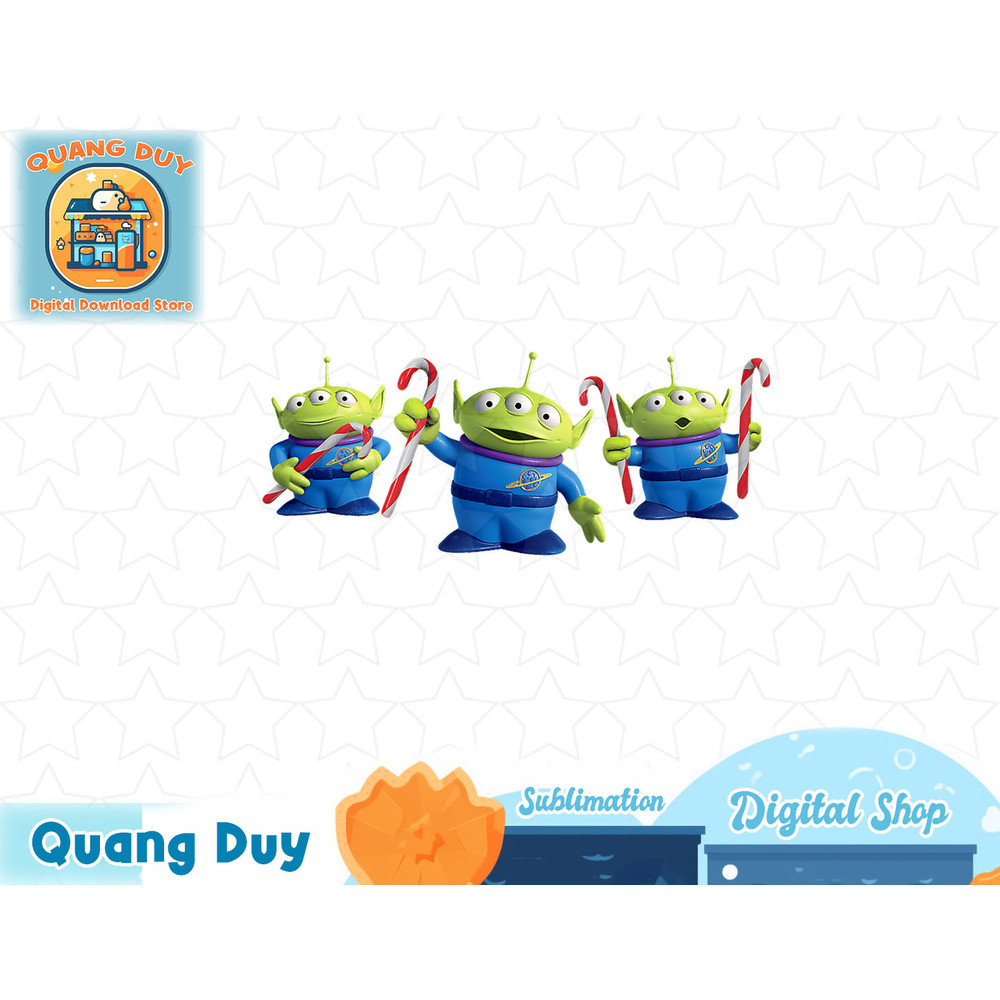 Disney PIXAR Toy Story Aliens Candy Canes Holiday T-Shirt copy.jpg