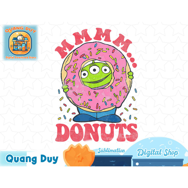 Disney Pixar Toy Story Aliens MMM...Donuts Sprinkles T-Shirt copy.jpg