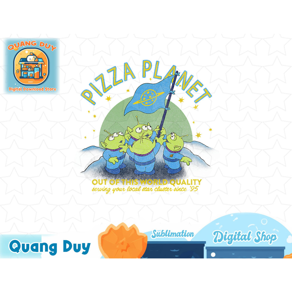 Disney Pixar Toy Story Aliens Planet Flag Graphic T-Shirt T-Shirt copy.jpg