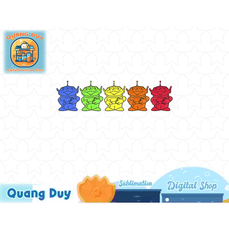 Disney Pixar Toy Story Aliens Rainbow Lineup T-Shirt copy.jpg