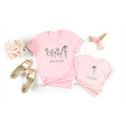 Raising Wildflowers Shirt, Little Wildflower Shirt,Flower Shirt For Mom And Baby, Matching Mommy And Me Shirt, Mothers D