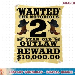 kids 2 year old cowboy birthday party wild west western 2nd gift t-shirt copy png