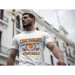 cincinnati football t-shirt, vintage bengals shirt, cincinnati football fan tee