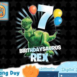 disney pixar toy story birthdaysaurus rex 7th birthday t-shirt copy