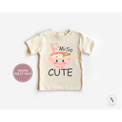 Miso Cute Toddler Shirt, Food Baby Clothes, Cute Girl Shirt, Retro Kids Shirt, Cute Toddler Tee