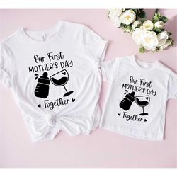 our first mother's day shirt, mothers day matching shirt, mother's day mommy and baby outfit, mama mini matching shirt,