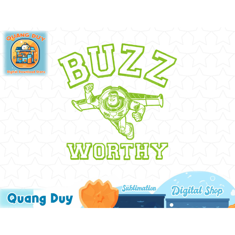 Disney Pixar Toy Story Buzz Lightyear Buzz Worthy T-Shirt copy.jpg