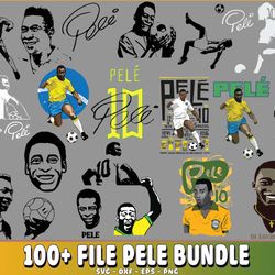 100 file pele brazil svg, pele brazil svg, rip pele digital, digital download