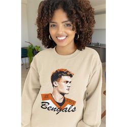 joe burrow cincinnati bengals design unisex sweatshirt | american football | joe burrow gift sweatshirt