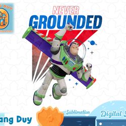 disney pixar toy story buzz lightyear never grounded t-shirt t-shirt copy