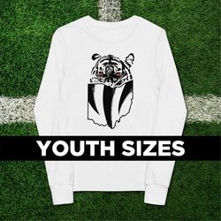 white bengals cincinnati youth long sleeve t-shirt