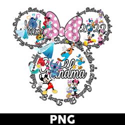 disney 2022 png, mickey and friends png, disney grandma png, disney family vacation png, disney png - digital file