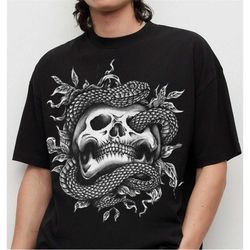 skulls shirt, skeleton shirt, goth shirt, halloween shirt, skull t-shirt, gothic skeleton head shirt , goth clothing